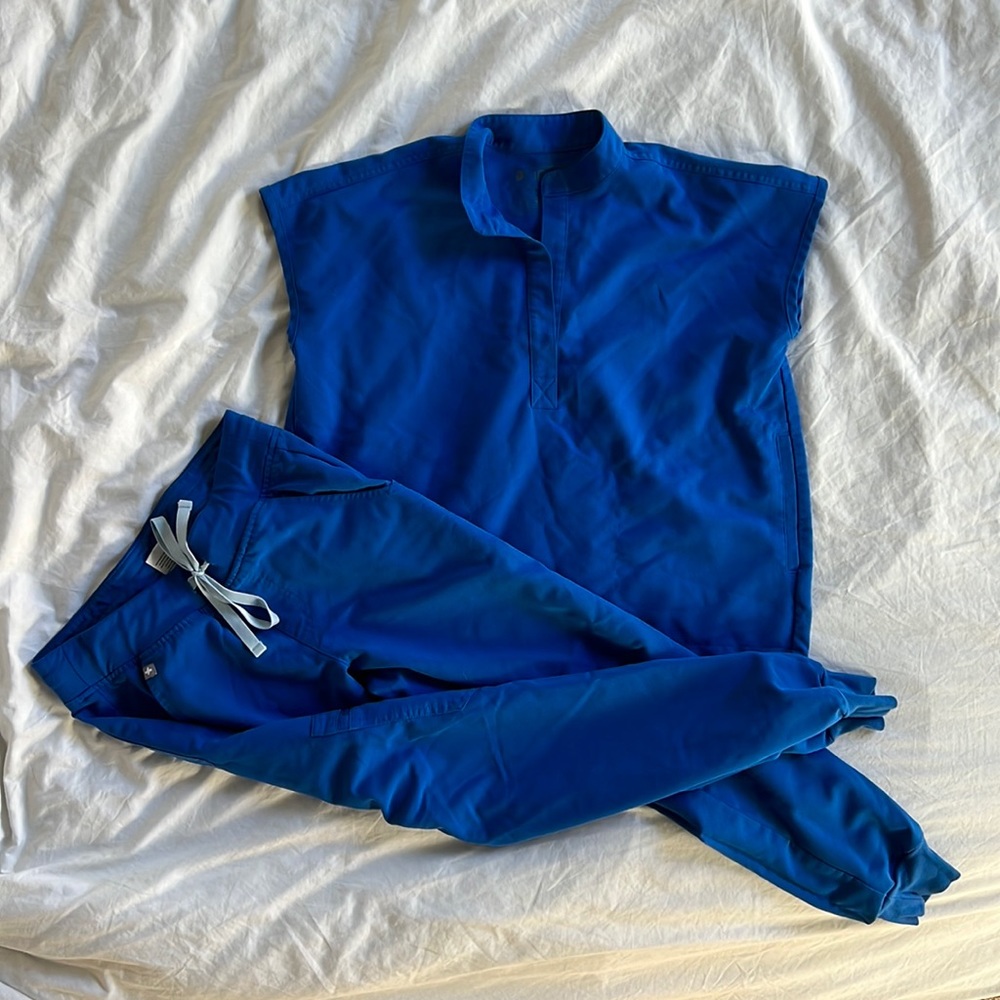 Figs Royal Blue XXS XS P set